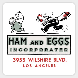 Ham and Eggs Incorporated Sticker